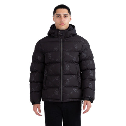 Black - Pack Shot - Luke 1977 Mens Mallard Padded Jacket