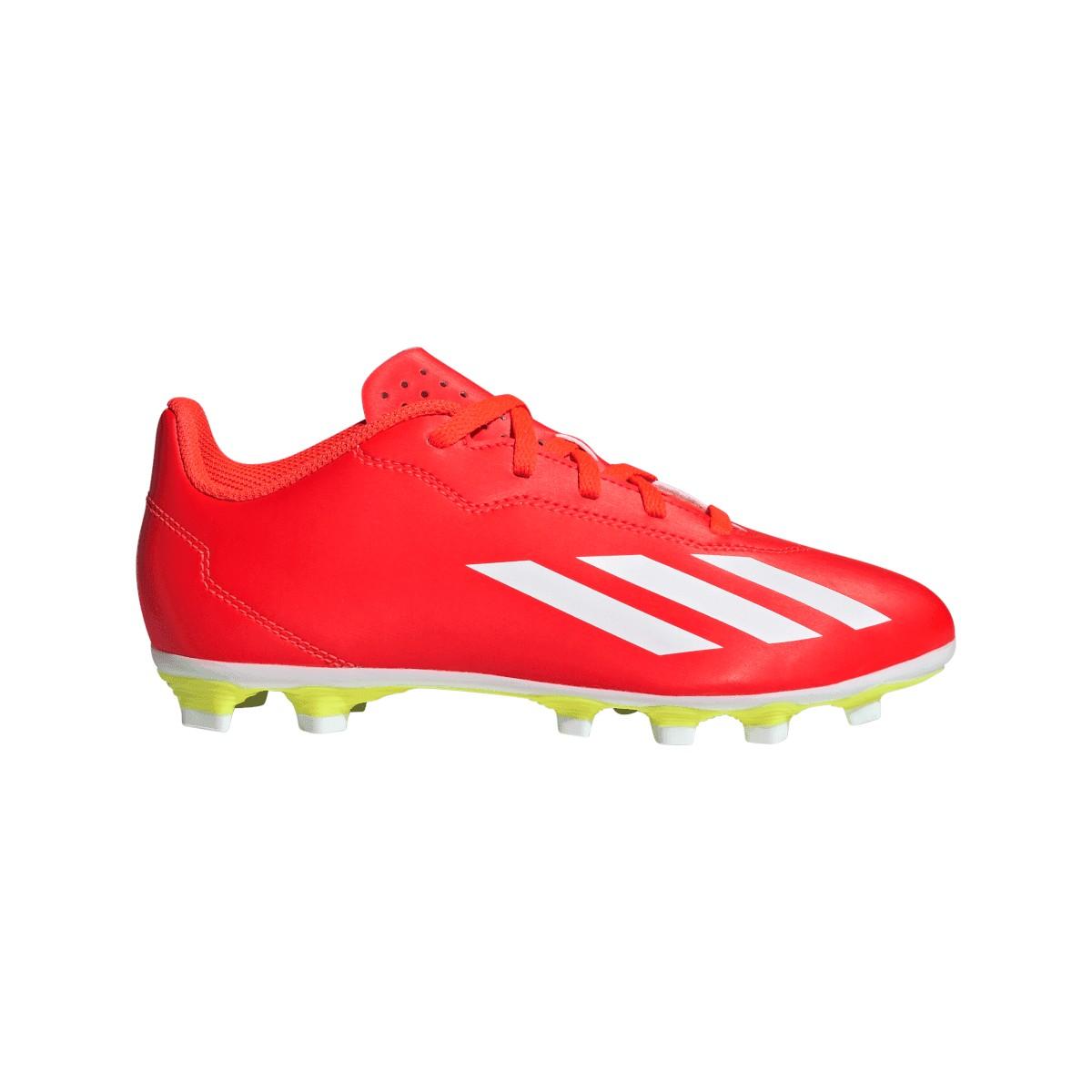 Red - Lifestyle - Adidas Childrens-Kids X Crazyfast Club Flexible Ground Football Boots