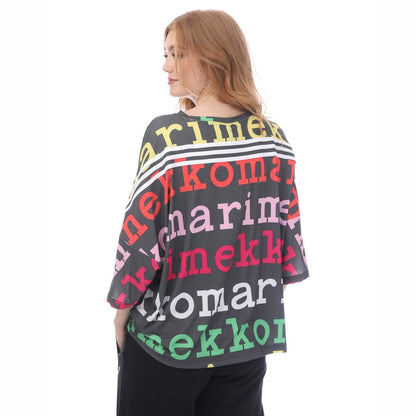 Black - Back - Adidas Womens-Ladies Marimekko Plus T-Shirt