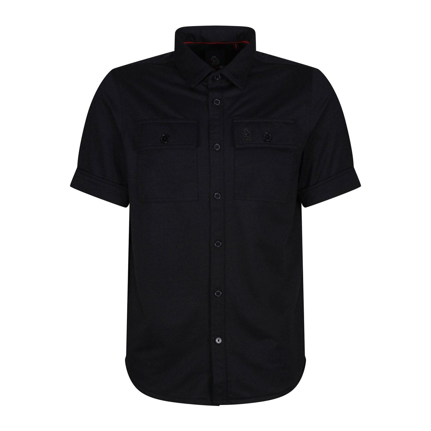 Black - Front - Luke 1977 Mens Mr Social Utility Pocket Shirt