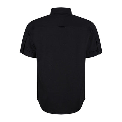 Black - Back - Luke 1977 Mens Mr Social Utility Pocket Shirt