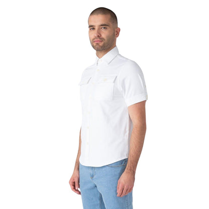 White - Side - Luke 1977 Mens Mr Social Utility Pocket Shirt