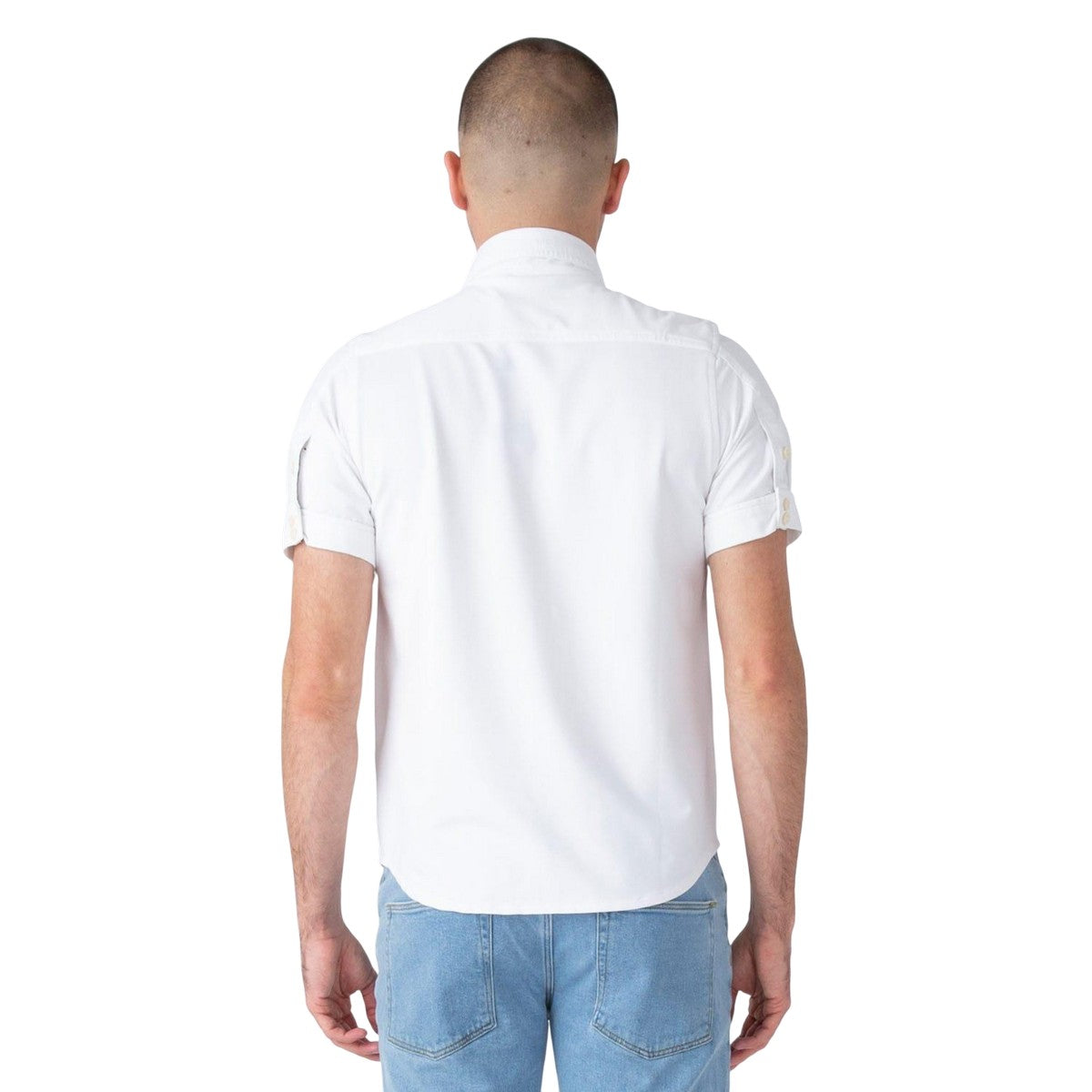White - Back - Luke 1977 Mens Mr Social Utility Pocket Shirt