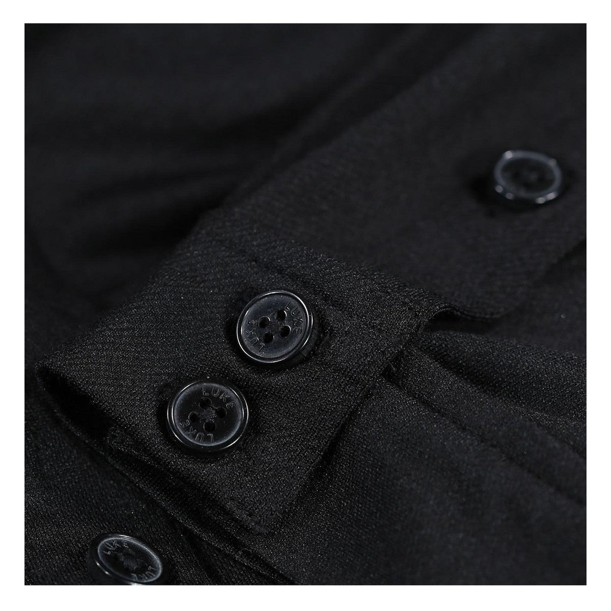 Black - Side - Luke 1977 Mens Mr Social Utility Pocket Shirt