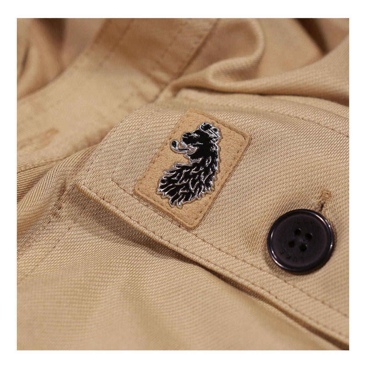 Beige - Side - Luke 1977 Mens Mr Social Utility Pocket Shirt