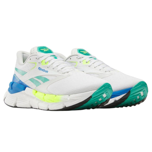 White-Yellow - Front - Reebok Mens FloatZig Symmetros Trainers