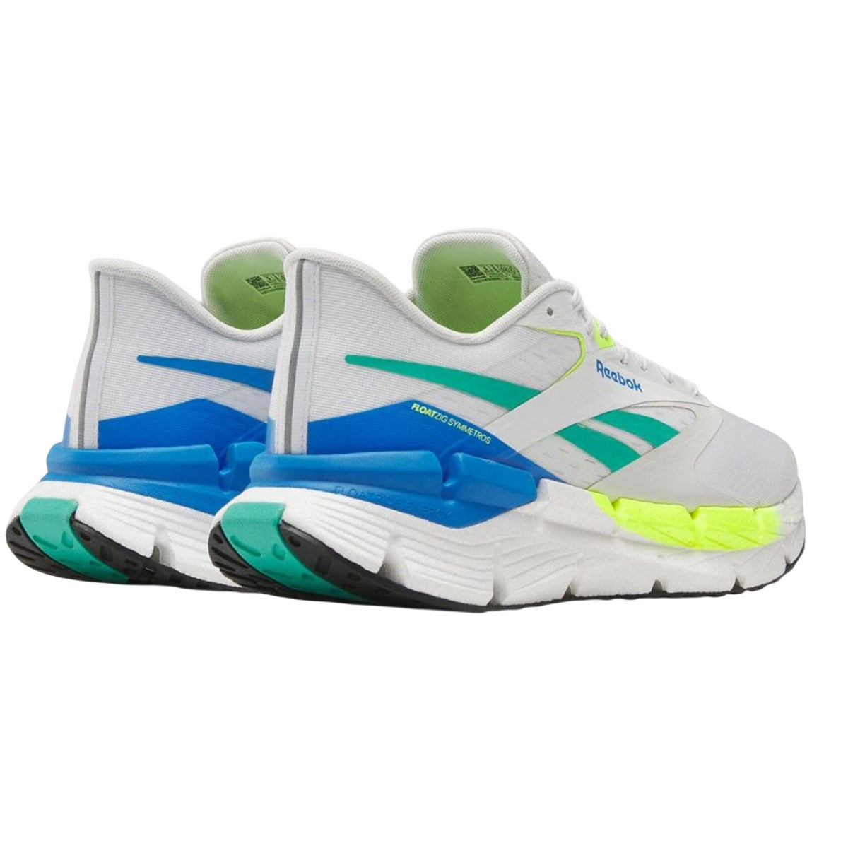 White-Yellow - Back - Reebok Unisex Adults FloatZig Symmetros Trainers