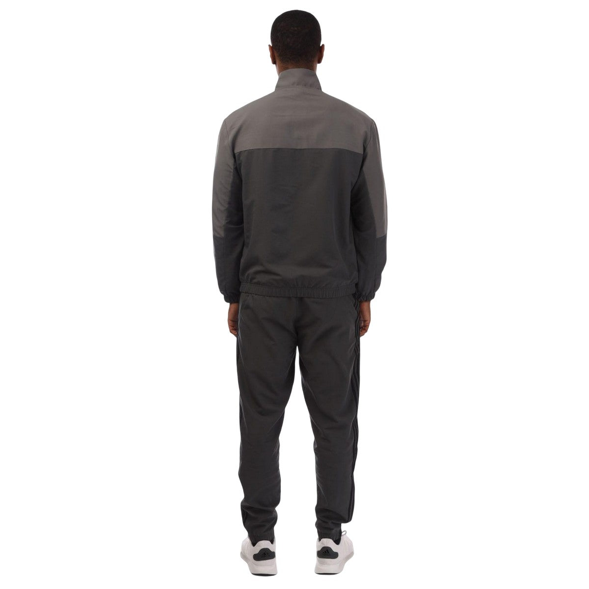 Grey - Back - Adidas Mens Colour Block Woven Tracksuit