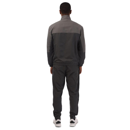 Grey - Back - Adidas Mens Colour Block Woven Tracksuit