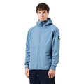 Blue - Close up - Weekend Offender Mens Stipe Soft Shell Jacket