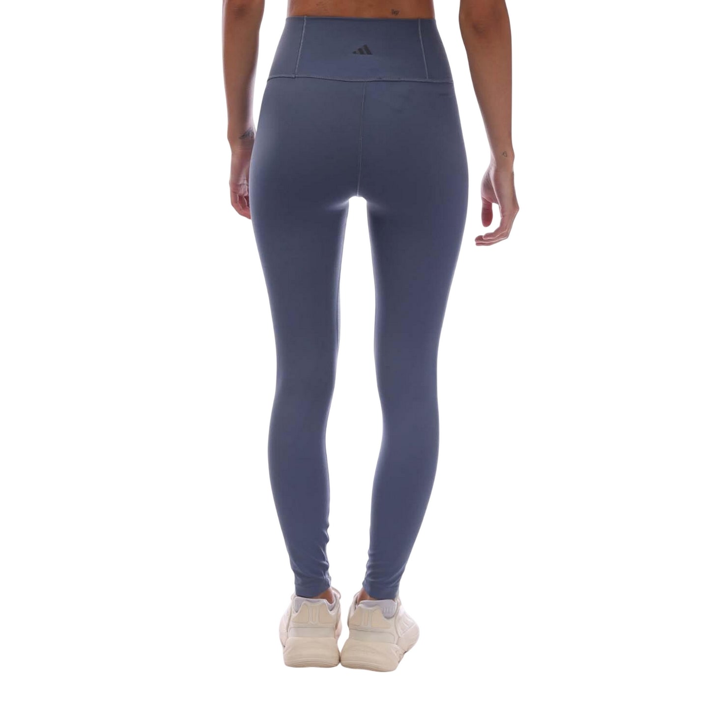 Blue - Back - Adidas Womens-Ladies All Me 7-8 Leggings