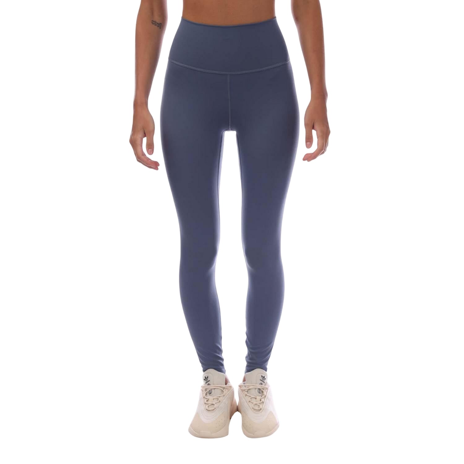 Blue - Front - Adidas Womens-Ladies All Me 7-8 Leggings