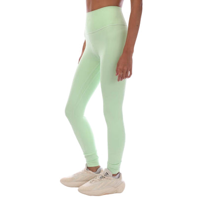 Green - Side - Adidas Womens-Ladies All Me 7-8 Leggings