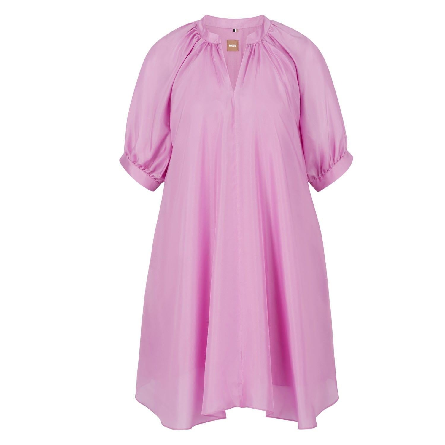 Pink - Front - Boss Womens-Ladies Diflowu Dress