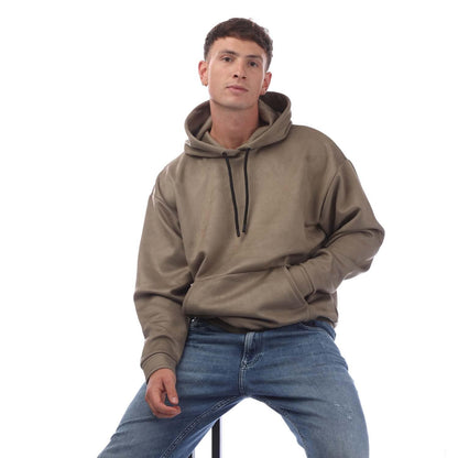 Green - Lifestyle - Hugo Boss Mens Sly Suede Hoodie