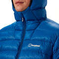 Blue - Close up - Berghaus Mens Summit-Nomad Down Insulated Jacket