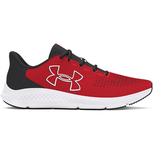 Red - Front - Under Armour Mens Charged Pursuit 3 Trainers
