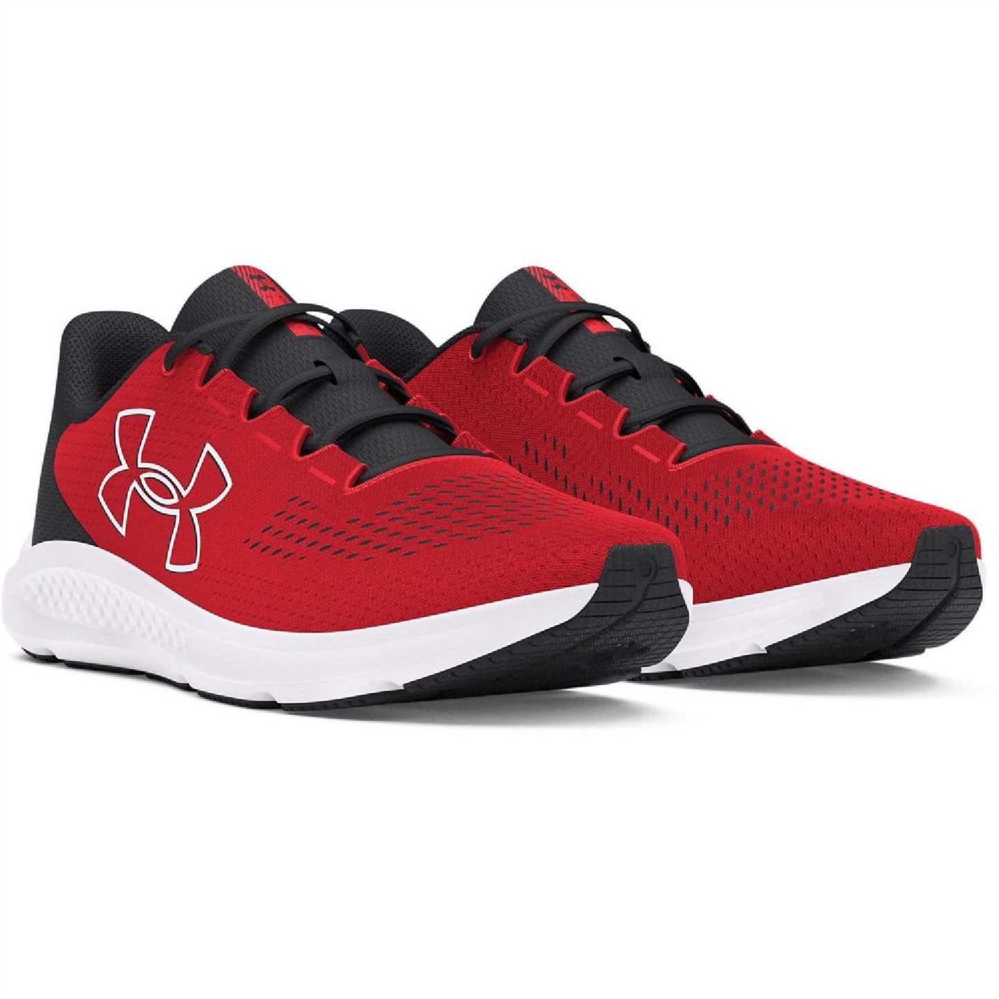 Red - Side - Under Armour Mens Charged Pursuit 3 Trainers