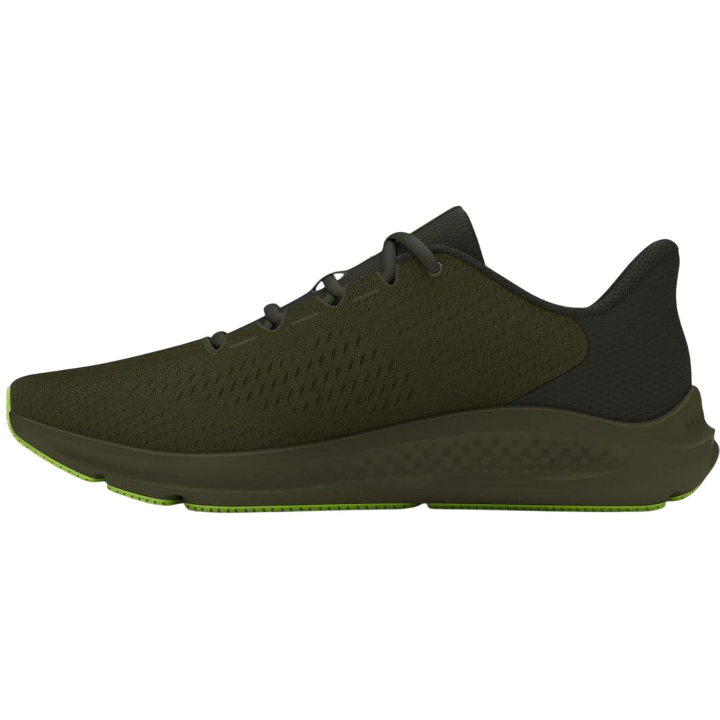 Green - Side - Under Armour Mens Charged Pursuit 3 Trainers