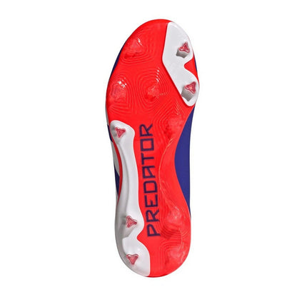 Lucid Blue-Cloud White-Solar Red - Lifestyle - Adidas Childrens-Kids Predator Elite Firm Ground Football Boots