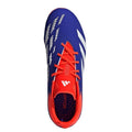 Lucid Blue-Cloud White-Solar Red - Side - Adidas Childrens-Kids Predator Elite Firm Ground Football Boots