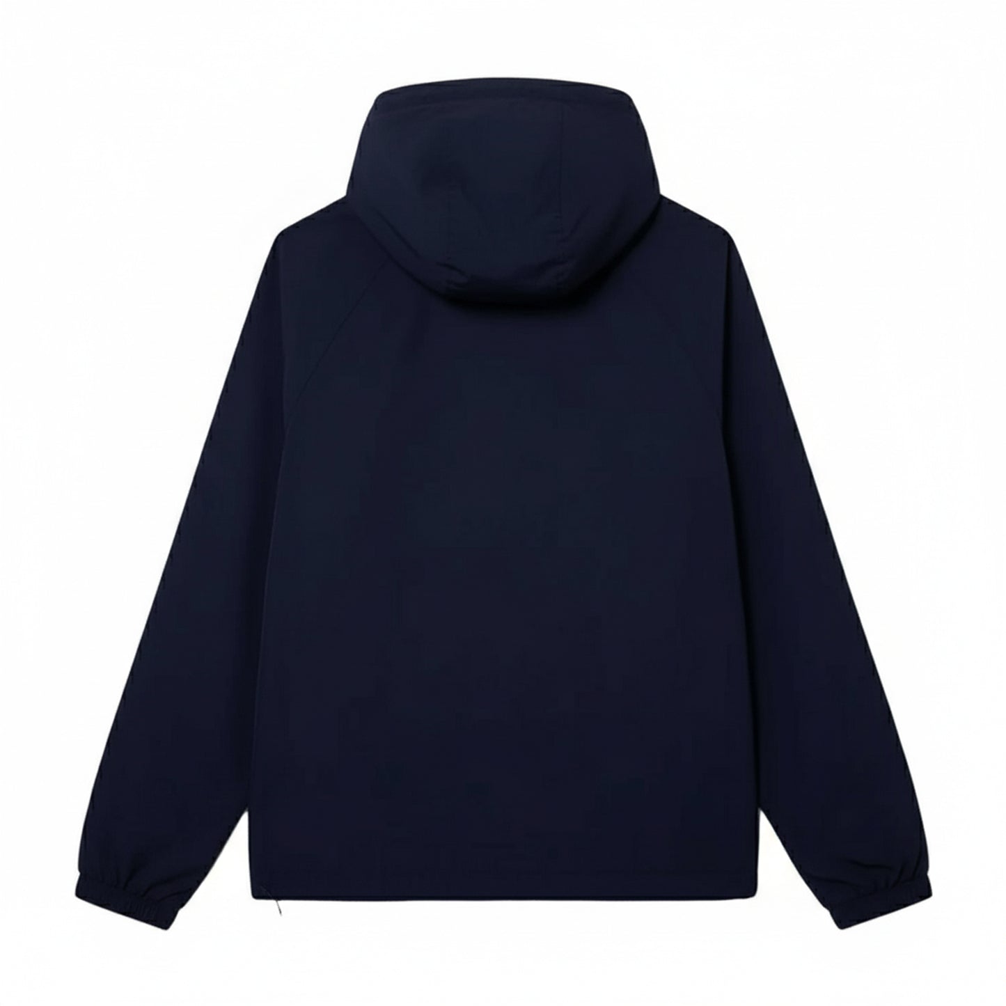 Blue - Back - Lacoste Mens Water Repellent Detachable Hood Jacket