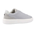 Grey - Side - Lavair Mens Luna Logo Leather Trainers