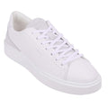 White-Grey - Front - Lavair Mens Luna Logo Leather Trainers