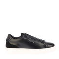 White-Black - Front - Lavair Mens Luna Logo Leather Trainers