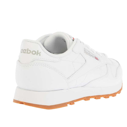 White-Grey - Back - Reebok Womens-Ladies Classic Leather Trainers