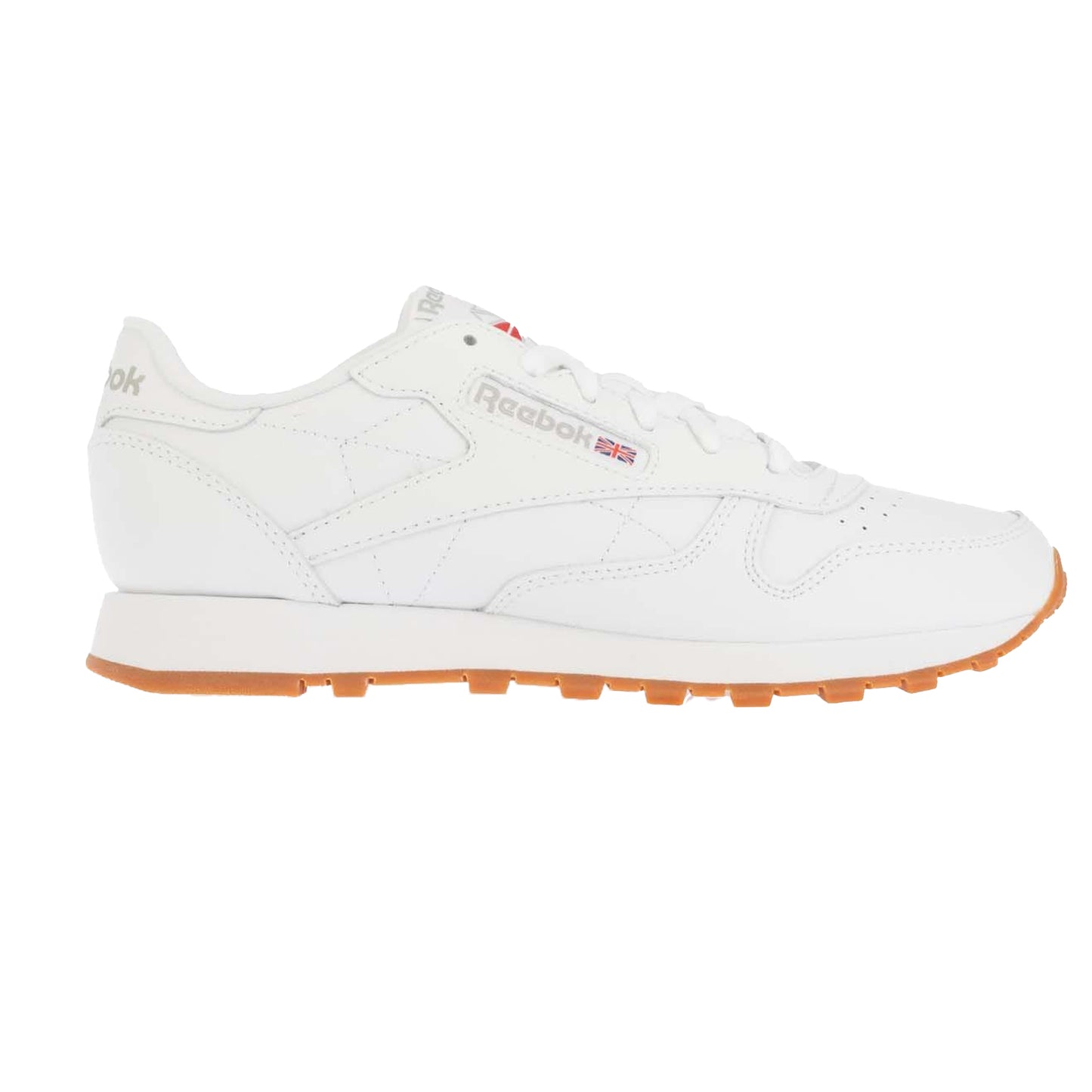 White-Grey - Side - Reebok Womens-Ladies Classic Leather Trainers