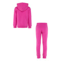 Pink - Back - Converse Girls Logo Full Zip Tracksuit Set