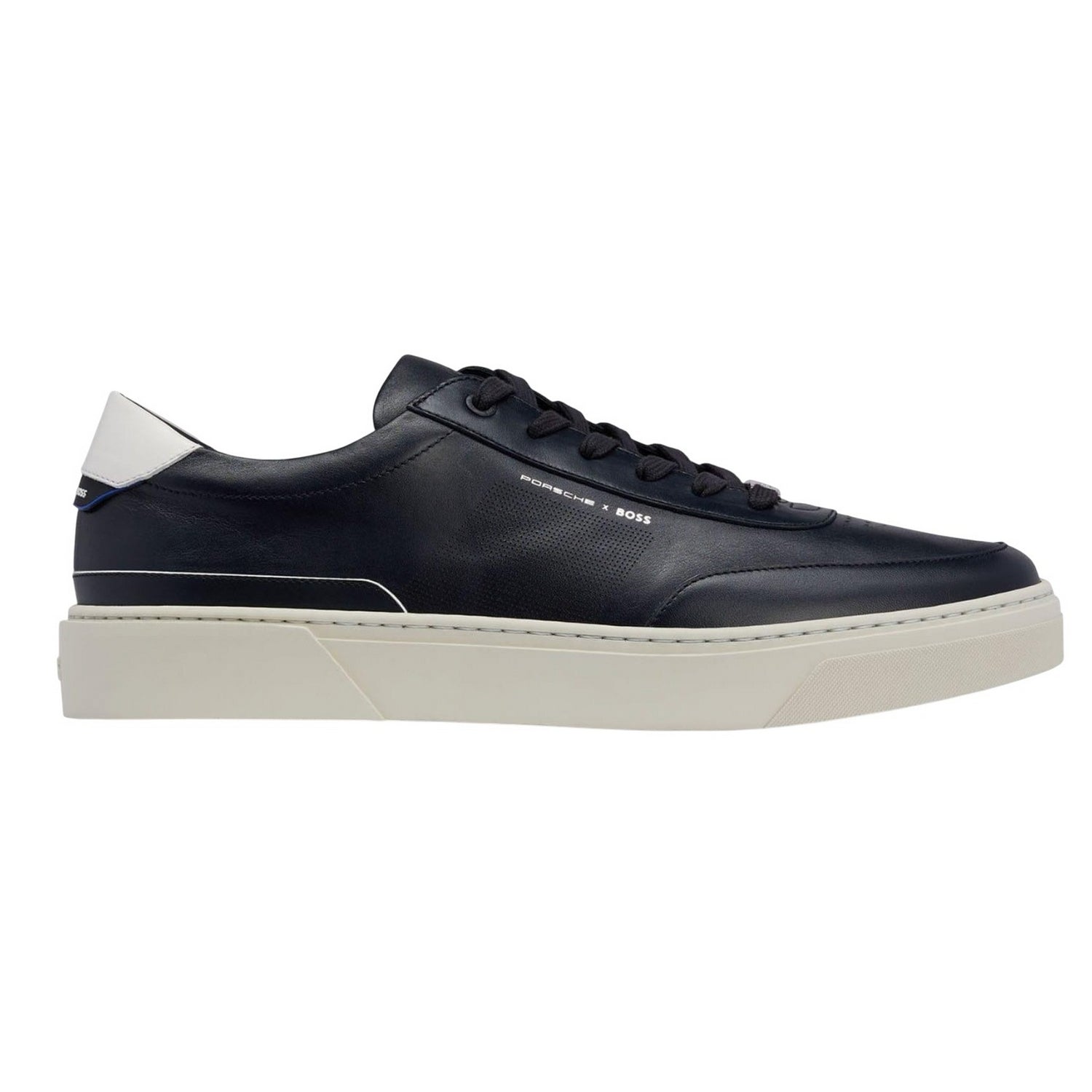 Dark Blue - Lifestyle - Boss Mens Gary Leather Tennis Shoes