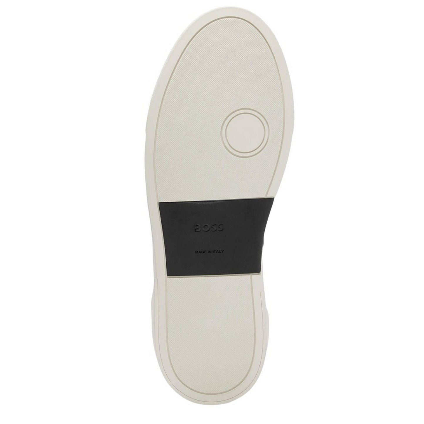 Black-White - Pack Shot - Boss Mens Gary Leather Tennis Shoes