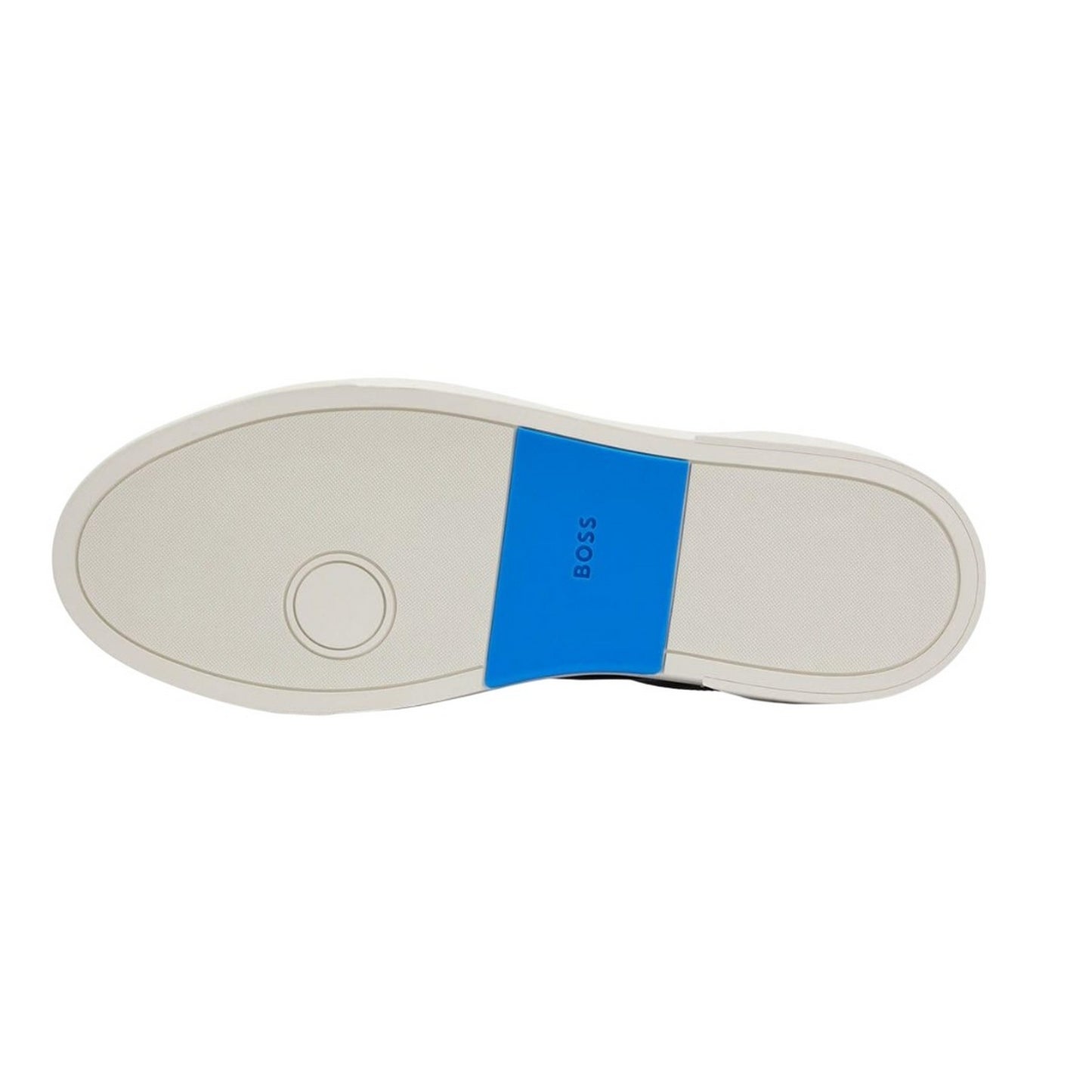 Dark Blue - Pack Shot - Boss Mens Gary Leather Tennis Shoes