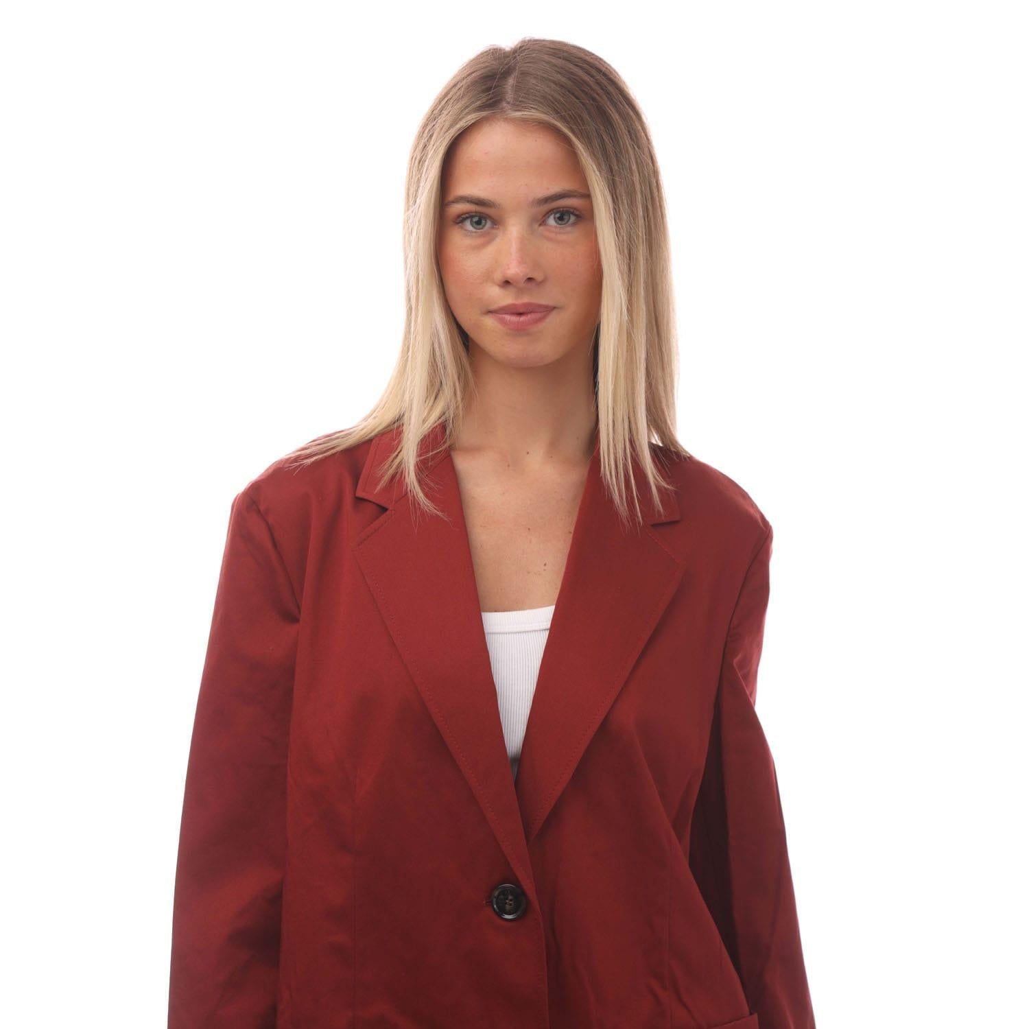 Red - Side - Boss Womens-Ladies Jeaney Blazer