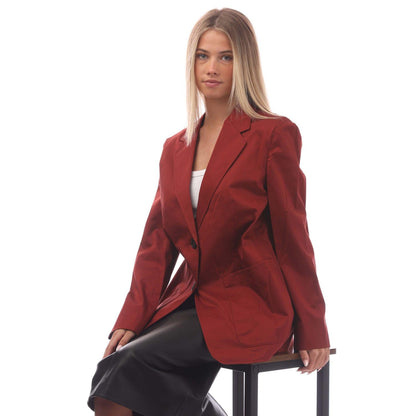 Red - Lifestyle - Boss Womens-Ladies Jeaney Blazer