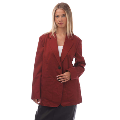 Red - Front - Boss Womens-Ladies Jeaney Blazer