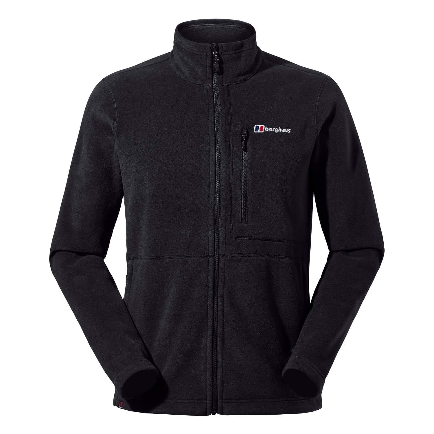 Black - Front - Berghaus Mens InterActive Polartech Fleece Jacket