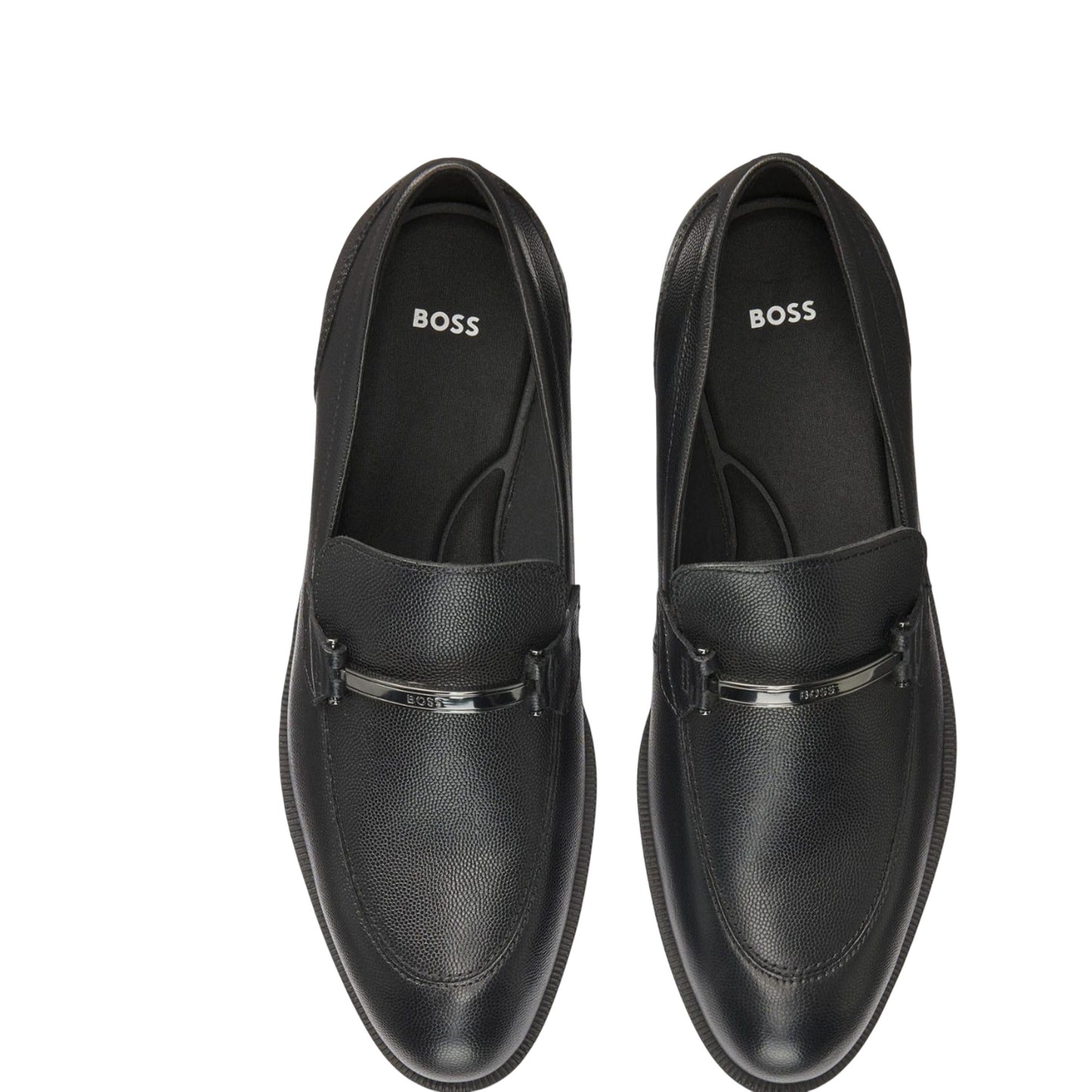 Black - Lifestyle - Boss Mens Tayil Leather Loafers