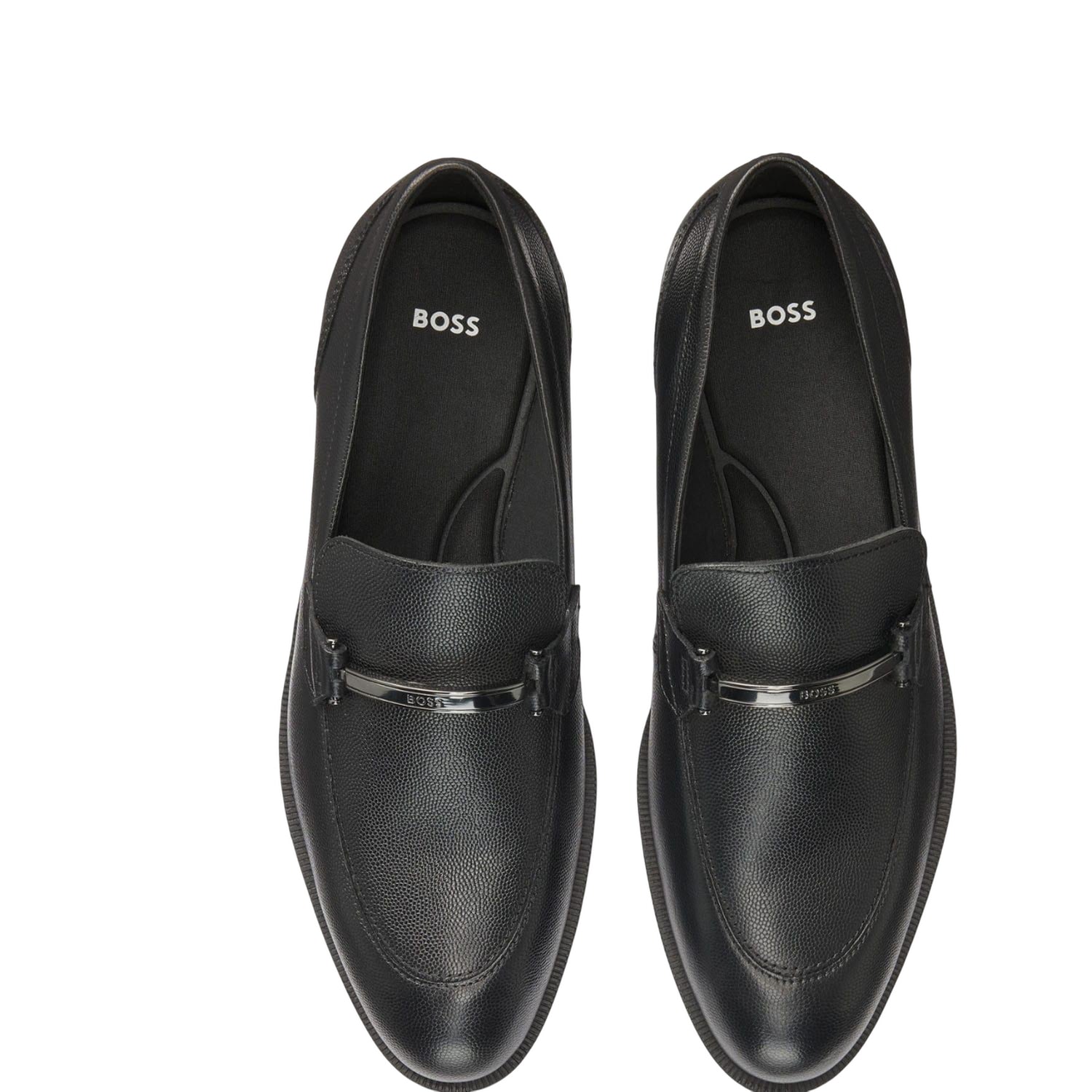 Black - Lifestyle - Boss Mens Tayil Leather Loafers