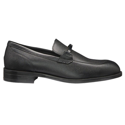 Black - Back - Boss Mens Tayil Leather Loafers