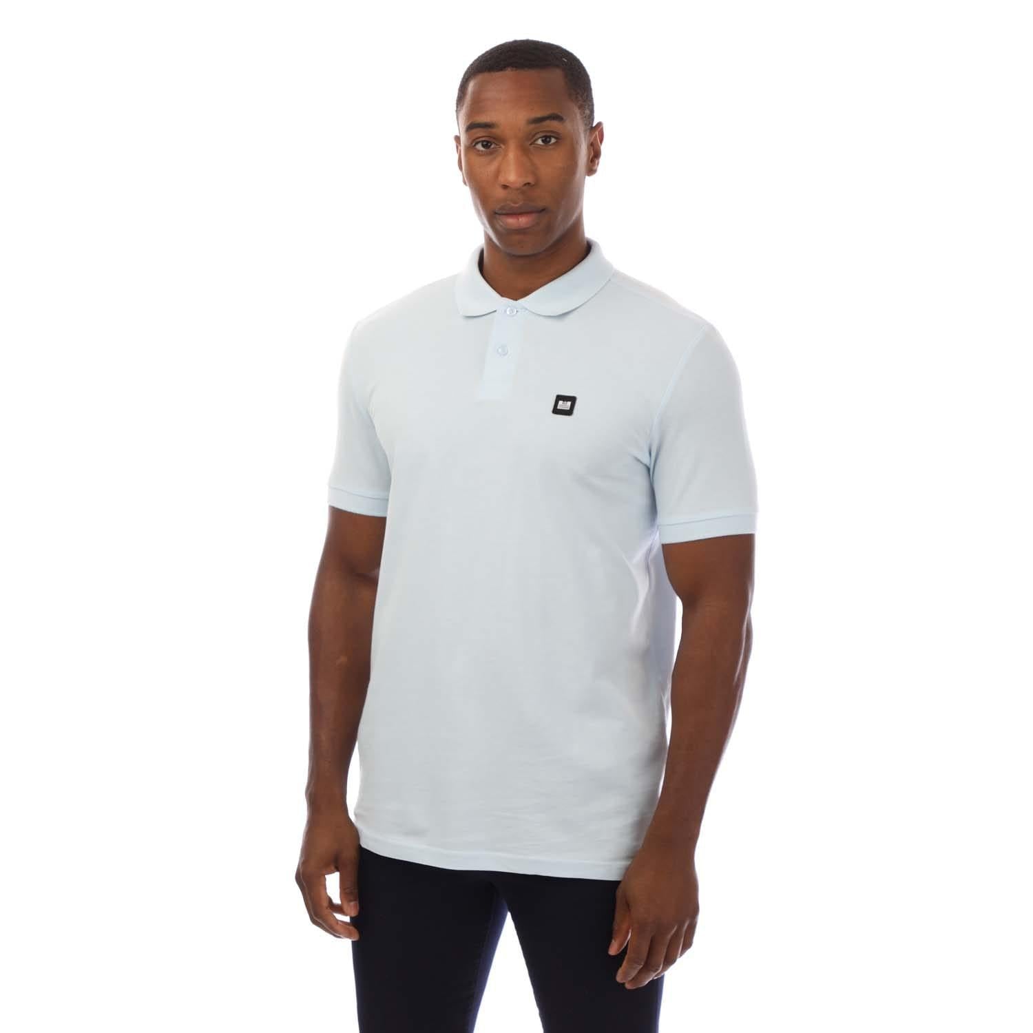 Sky Blue - Front - Weekend Offender Mens Barnum Polo Shirt