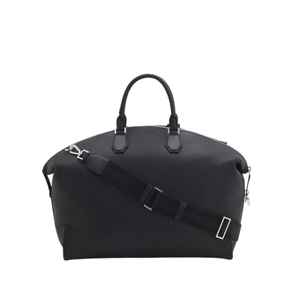 Black - Lifestyle - Boss Gabry Leather Holdall