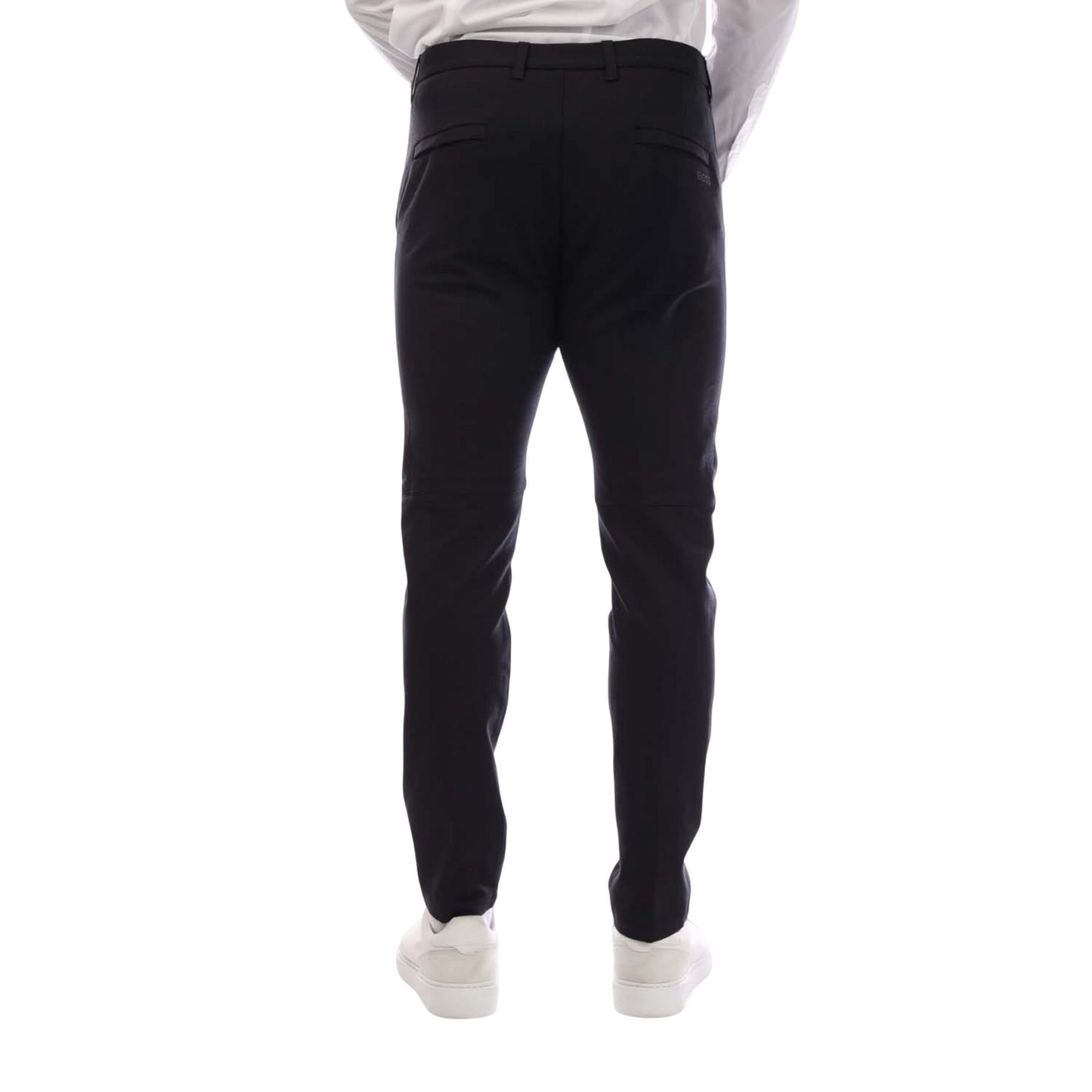 Dark Blue - Back - Boss Mens T Commuter Slim Trousers