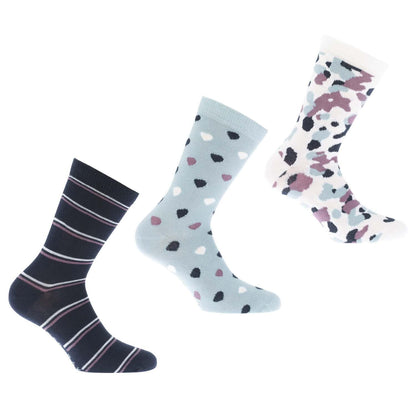 Multicoloured - Front - Ted Baker Womens-Ladies Taygan Socks (Pack of 3)