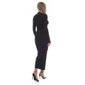 Black-White - Pack Shot - Heron Preston Womens-Ladies Embroidered Dress