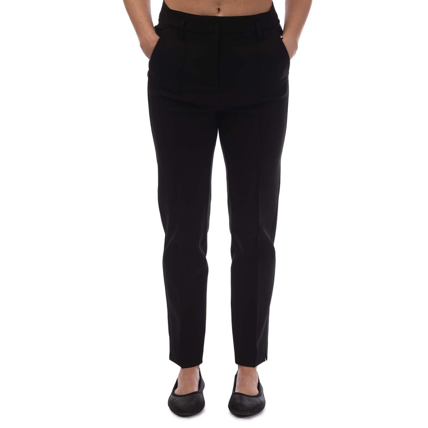Black - Front - Boss Womens-Ladies C_Terasy Trousers