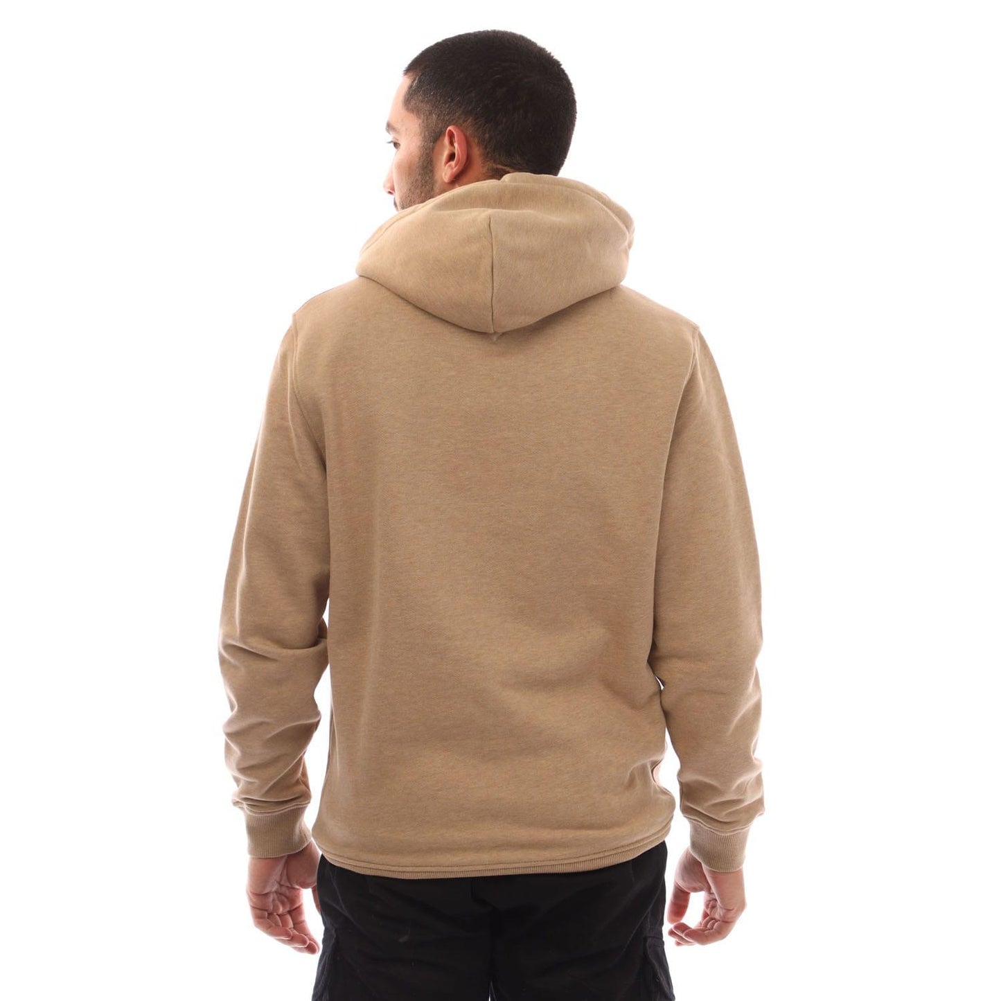 Camel - Back - Tommy Hilfiger Mens Badge Drawstring Hoodie