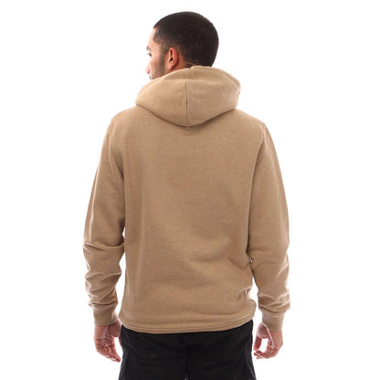 Camel - Back - Tommy Hilfiger Mens Badge Drawstring Hoodie